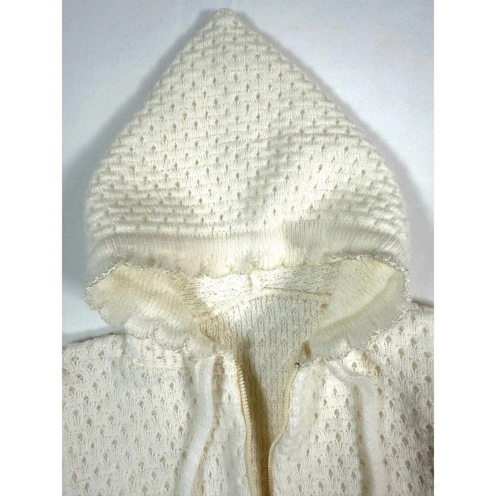 VINTAGE SEARS Unisex Winnie The Pooh‎ Knit Hooded Sweater Newborn